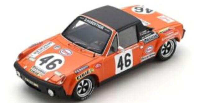 Spark 1/18 ミニカー レジン プロポーションモデル 1971年ルマン２４時間 ポルシェ Porsche 914/6 No.46 24H Le Mans 1971 J. Sage - P. Keller
