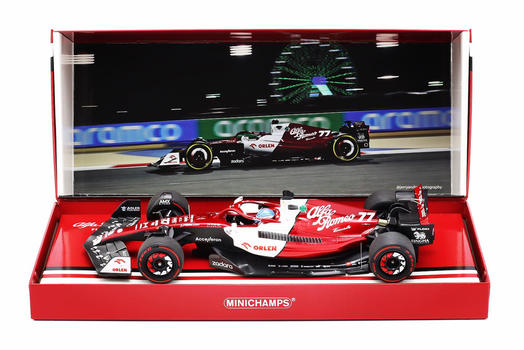 Minichamps ミニチャンプス 1/18 ミニカー レジン プロポーションモデル 2022年バーレーンGP ６位 アルファロメオ ALFA ROMEO F1 REAM ORLEN C42 - VALTTERI BOTTAS - BAHRAIN GP 2022 特別ギフトパッケージ仕様