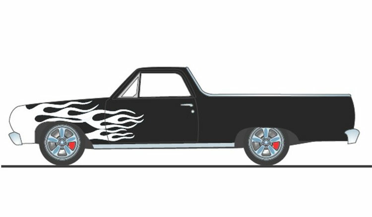 ACME 1/18 ミニカー ダイキャストモデル 1965年モデル シボレー Chevrolet El Camino Custom Cruiser 1965