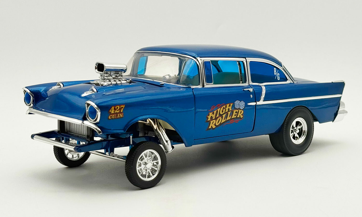 ACME 1/18 ミニカー ダイキャストモデル 1957年モデル シボレー Chevrolet 150 Gasser *High Roller*1957