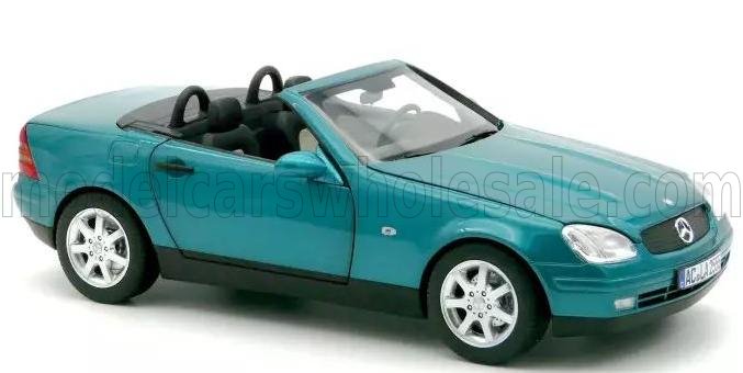 Norev ノレブ 1/18 ミニカー ダイキャストモデル 1996年モデル メルセデスベンツ MERCEDES BENZ - SLK-CLASS SLK350 CABRIOLET SPIDER 1996 ヴィヴィアニットグリーン