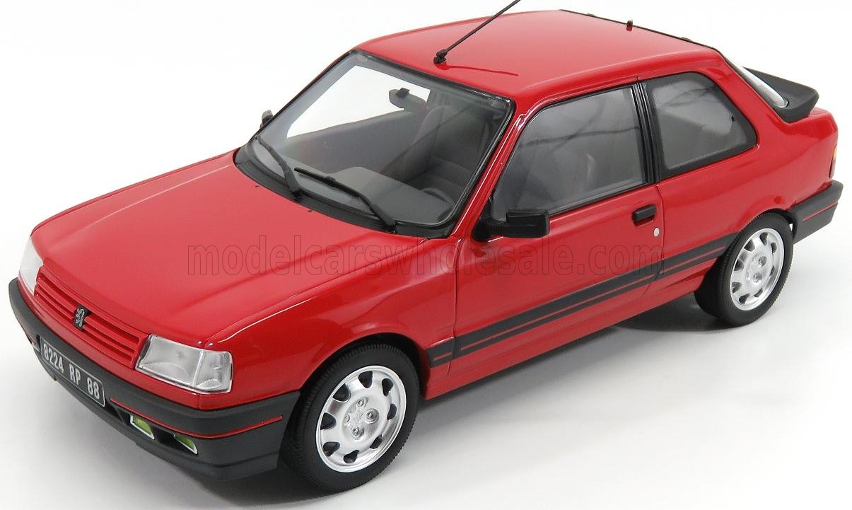 Norev ノレヴ 1/18 ミニカー ダイキャストモデル 1987年モデル プジョー PEUGEOT - 309 GTi 16V 1987 レッド