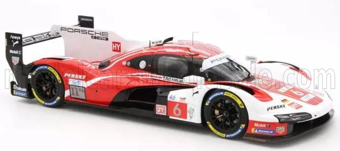 Norev ノレヴ 1/18 ミニカー ダイキャストモデル 2025年ルマン24時間 第２位 ポルシェ PORSCHE - 963 9RD 4.6L TURBO V8 TEAM PORSCHE PENSKE MOTORSPORT No.6 2nd 24h LE MANS 2025 MATT CAMPBELL - KEVIN ESTRE - LAURENS VANTHOOR｜ディー・ティー・ダブリュー