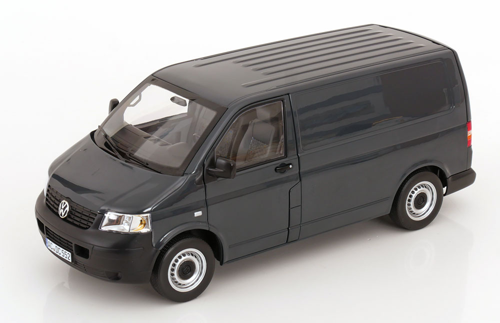 Norev ノレヴ 1/18 ミニカー ダイキャストモデル 2003年モデル フォルクスワーゲン VOLKSWAGEN - T5 VAN TRANSPORTER 2003 グレー