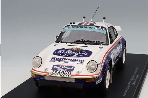 Spark 1/18 ミニカー レジン プロポーションモデル 1984年パリ・ダカールラリー 優勝モデル ポルシェ Porsche 911 Carrerra 3.2 4X4 (953) No.176 1984 Paris-Dakar winning driven by Ren・・ Metge and Dominique Lemoyne