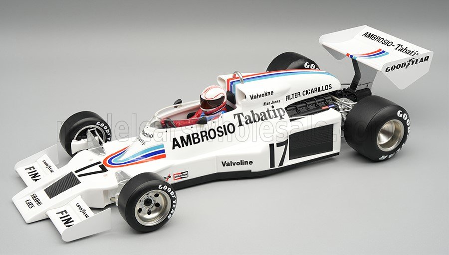 Tecnomodel テクノモデル 1/18 ミニカー レジン プロポーションモデル 1977年オーストリアGP 優勝モデル シャドウ SHADOW - F1 DN8 No.17 WINNER AUSTRIAN GP 1977 ALAN JONES アラン・ジョーンズ ドライバーフィギュア付き｜ディー・ティー・ダブリュー