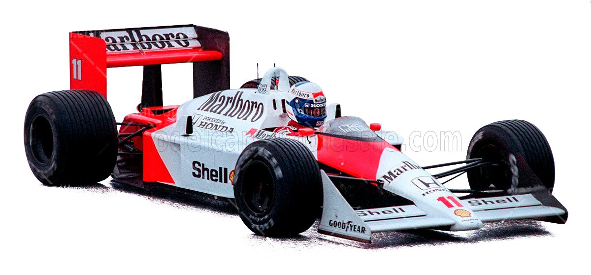 GP Replicas 1/12 ミニカー レジン プロポーションモデル 1988年フランスGP 優勝モデル マクラーレン McLAREN - F1 MP4/4 HONDA No.11 WINNER FRENCH GP (with pilot figure) 1988 ALAIN PROST アラン・プロスト ドライバーフィギュア付き