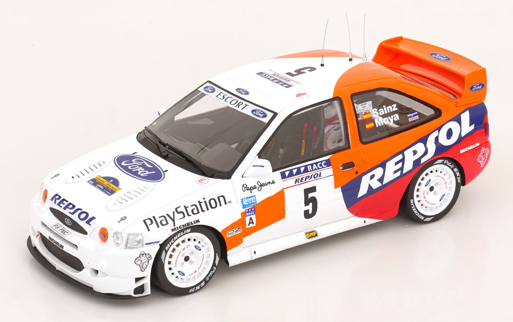 Otto Mobile otm1179 オットモビル 1/18 ミニカー レジン プロポーションモデル 1997年ラリー・カタルーニャ 第１０位 FORD ENGLAND - ESCORT WRC TEAM REPSOL No.5 10th RALLY CATALUNYA 1997 CARLOS SAINZ - LUIS MOYA｜ディー・ティー・ダブリュー 18,235円