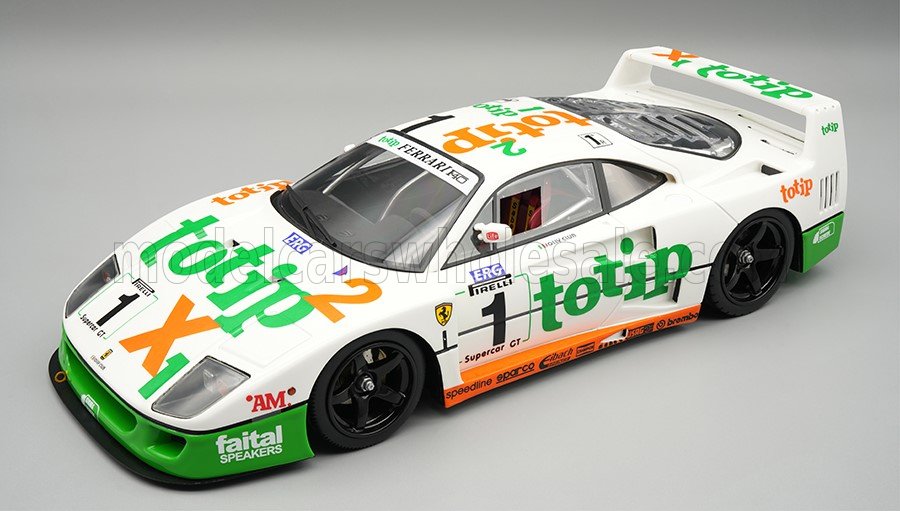 Tecnomodel テクノモデル 1/18 ミニカー レジン プロポーションモデル 1994年イタリアGT VALLELUNGA 優勝モデル フェラーリ FERRARI - F40 3.0L TURBO V8 TEAM TOTIP OBERMAIER RACING No.1 WINNER ITALY GT VALLELUNGA 1994 MAURO TIRONE