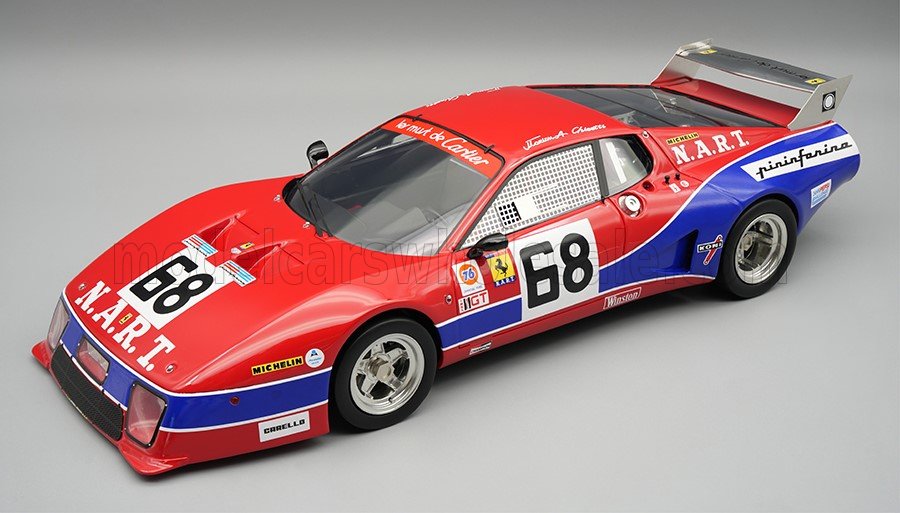 Tecnomodel テクノモデル 1/18 ミニカー レジン プロポーションモデル 1979年デイトナ24時間 フェラーリ FERRARI - 512BB LM 4.9L TEAM N.A.R.T No.68 24h DAYTONA 1979 BOB TULLIUS - JEAN PIERRE DELAUNAY - PAT BEDARD|ディー・ティー・ダブリュー