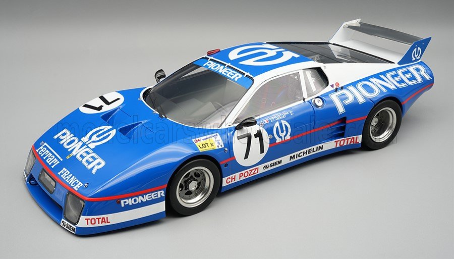 Tecnomodel テクノモデル 1/18 ミニカー レジン プロポーションモデル 1982年ルマン24時間 フェラーリ FERRARI - 512BB LM 4.9L TEAM CHARLES POZZI JMS RACING No.71 24h LE MANS 1982 CLAUDE BALLAUT LENA - JEAN CLAUDE ANDRUET - HERVE REGOUT|ディー・ティー・ダブリュー