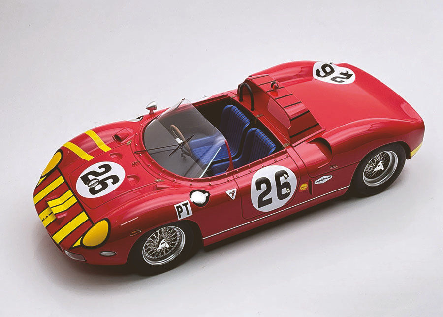 Tecnomodel テクノモデル 1/18 ミニカー レジン プロポーションモデル 1965年セブリング12時間 フェラーリ FERRARI - 330P SPIDER TEAM SCUDERIA BEAR No.26 12h SEBRING 1965 BOB GROSSMAN - SKIP HUDSON