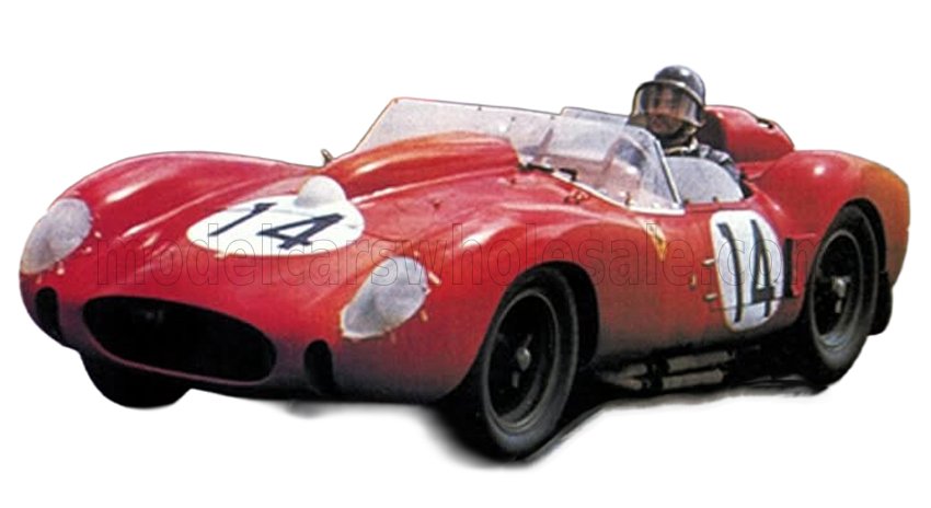 Top Marques トップマルケス 1/12 ミニカー レジン プロポーションモデル 1958年ルマン24時間 優勝モデル フェラーリ FERRARI - 250 TR TESTAROSSA 3.0L V12 SPIDER TEAM SCUDERIA FERRARI No.14 WINNER 24h LE MANS 1958 OLIVIER GENDEBIEN - PHIL HILL 汚れ仕様