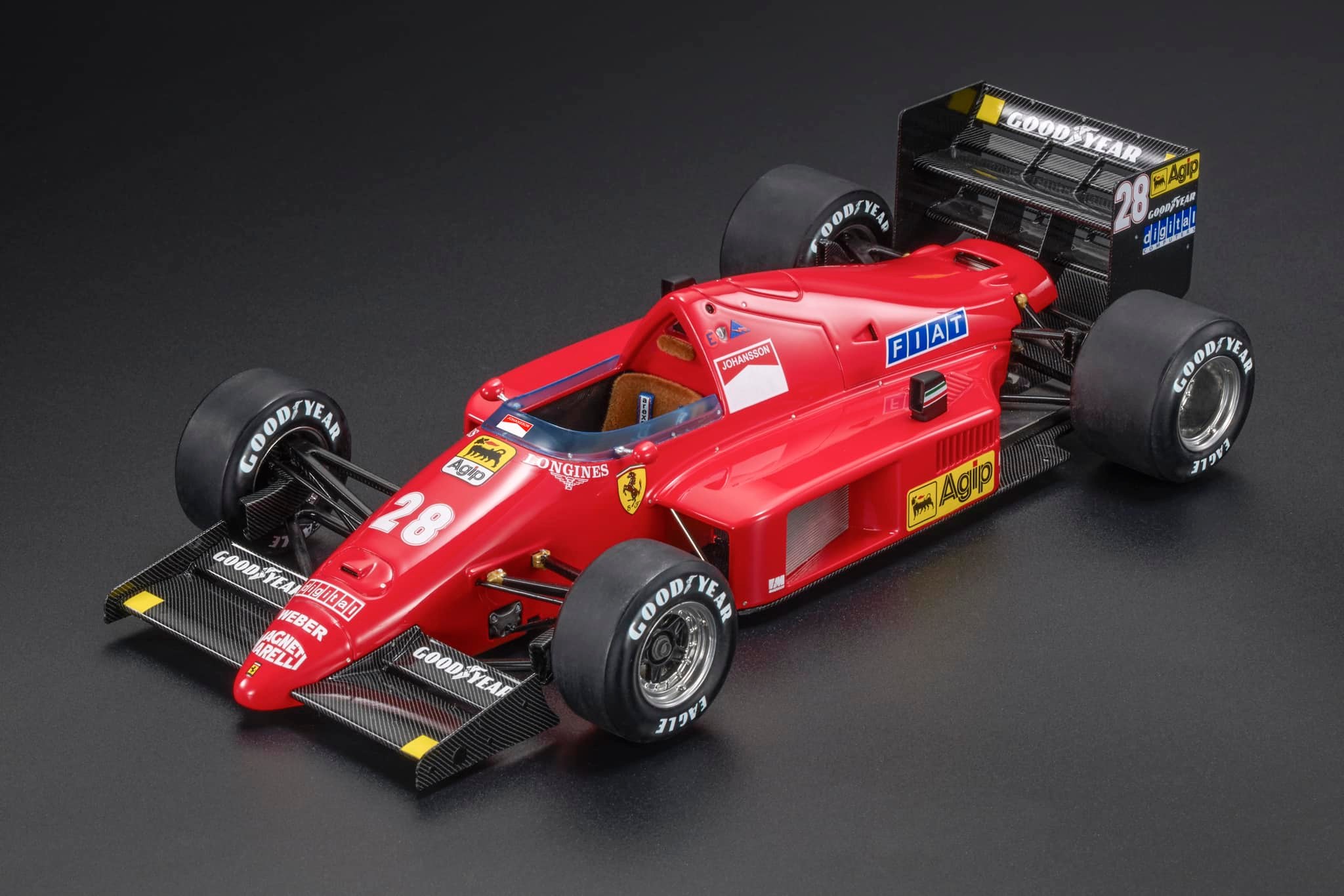 楽天市場】GPレプリカ 1/18 フェラーリ F1 F1/86 #28 3位