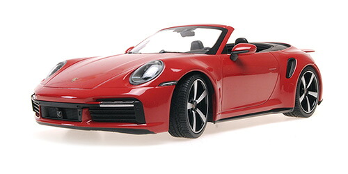 Minichamps ミニチャンプス 1/18 ミニカー ダイキャストモデル 2020年モデル ポルシェ PORSCHE - 911 992 TURBO S CABRIOLET OPEN 2020 レッド｜ディー・ティー・ダブリュー
