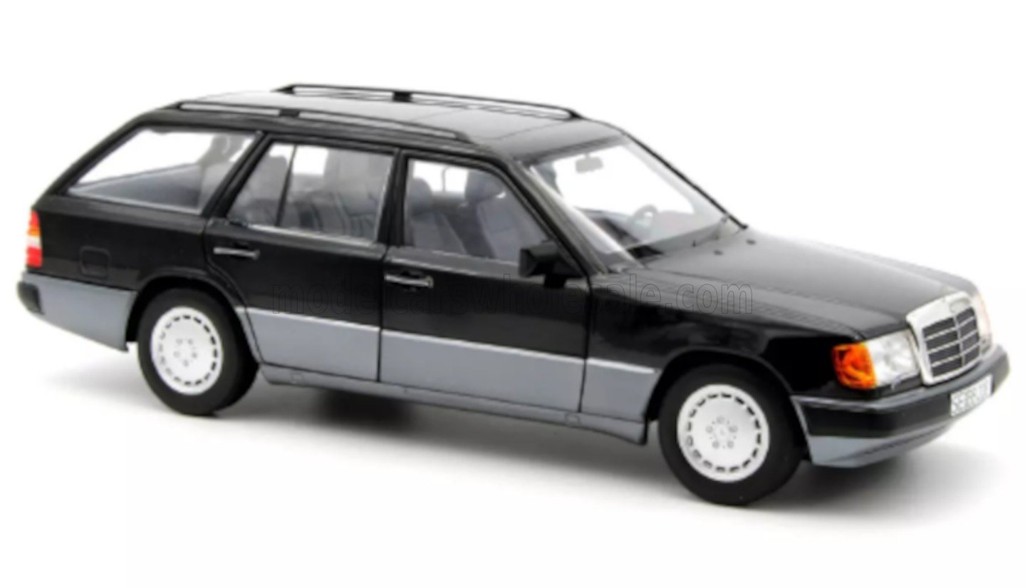 Norev ノレヴ 1/18 ミニカー ダイキャストモデル 1990年モデル メルセデスベンツ MERCEDES BENZ - E-CLASS 300TD (S124) T-MODELL SW STATION WAGON 1990 メタリックブルーブラック