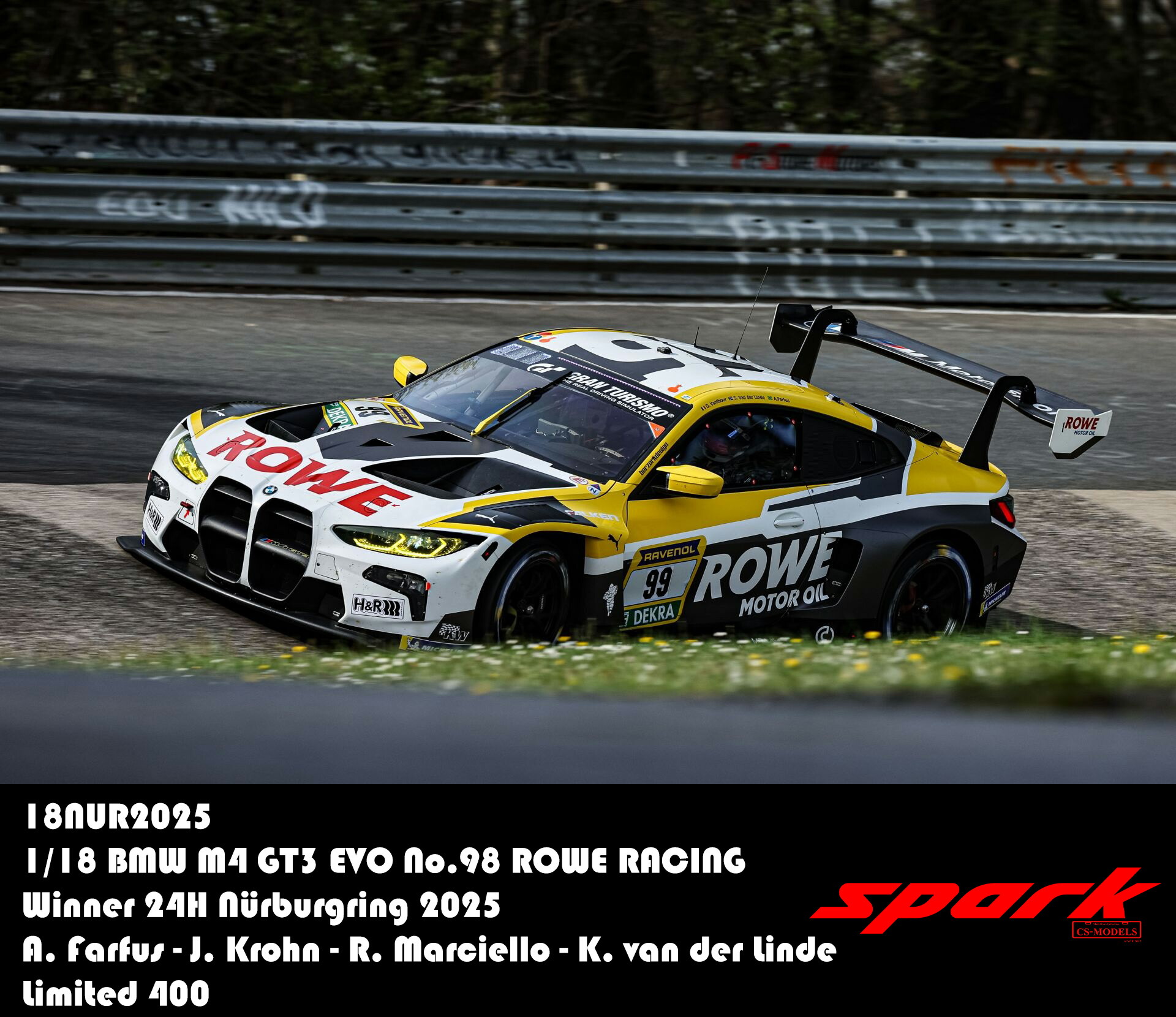 BMW 3.0CSL EM3 ニュル イエガー ‘93ミニカー Spark 43 Spark 1/43 BMW 3.0CSL Em3 Nuru Ieger 93 Minicar 43 Minicar | eBay