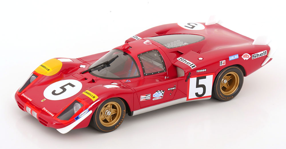 Werk83 1/18 ミニカー レジン プロポーションモデル 1970年ルマン２４時間 フェラーリ FERRARI - 512S 5.0L V12 LONG TAIL TEAM SEFAC SPA FERRARI No.5 24h LE MANS 1970 JACKY ICKX - PETER SCHETTY