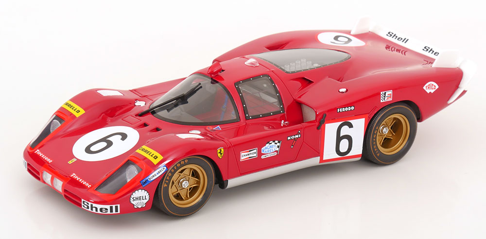 Werk83 1/18 ミニカー レジン プロポーションモデル 1970年ルマン24時間 フェラーリ FERRARI - 512S 5.0L V12 LONG TAIL TEAM SEFAC SPA FERRARI No.6 24h LE MANS 1970 IGNAZIO GIUNTI - NINO VACCARELLA|ディー・ティー・ダブリュー