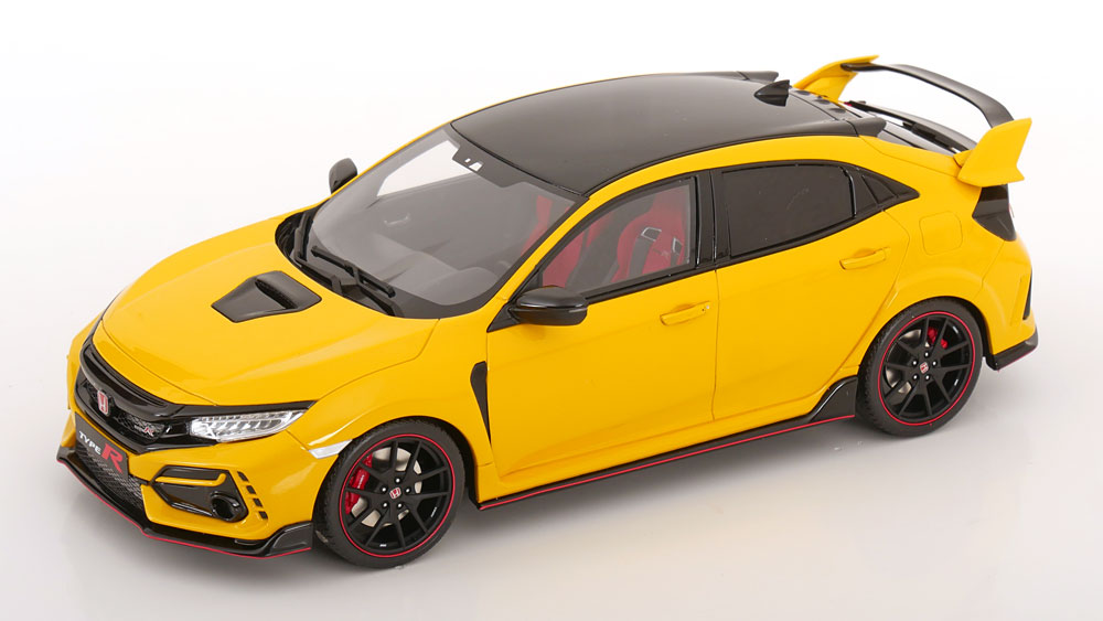 Otto Mobile otm1111 オットモビル 1/18 ミニカー レジン プロポーションモデル 2020年モデル ホンダ HONDA - CIVIC TYPE-R FK8 EURO SPEC 2020 - SUNLIGHT YELLOW イエロー
