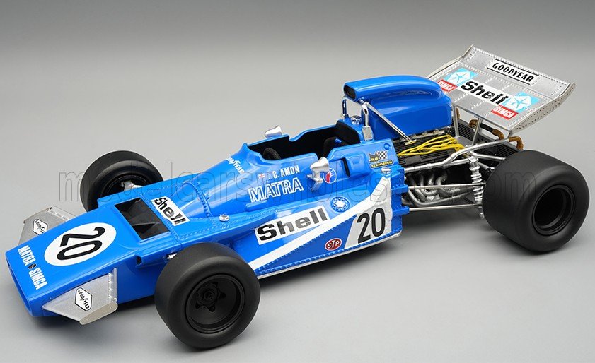 Tecnomodel テクノモデル 1/18 ミニカー レジン プロポーションモデル 1971年スペインGP マトラ MATRA - F1 MS120B No.20 SPAIN GP 1971 CHRIS AMON｜ディー・ティー・ダブリュー
