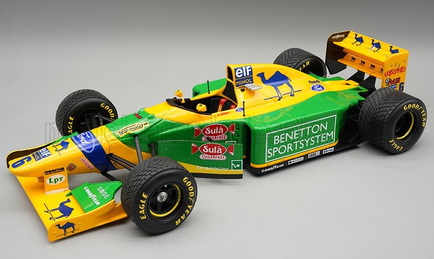 Tecnomodel テクノモデル 1/18 ミニカー レジン プロポーションモデル 1993年英国GP 第3位 ベネトン BENETTON - F1 B193 TEAM BENETTON FORD No.6 3rd BRITISH GP WITH RAIN TIRES 1993 RICCARDO PATRESE リカルド・パトレーゼ|ディー・ティー・ダブリュー