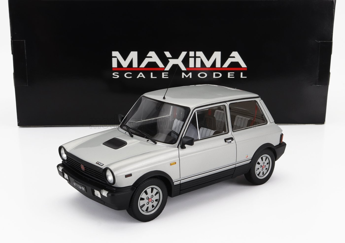AUTOBIANCHI A112 WEEKEND ミニカー Maxima Autobianchi A112 ABARTH VII Series Silver 1984 1/18
