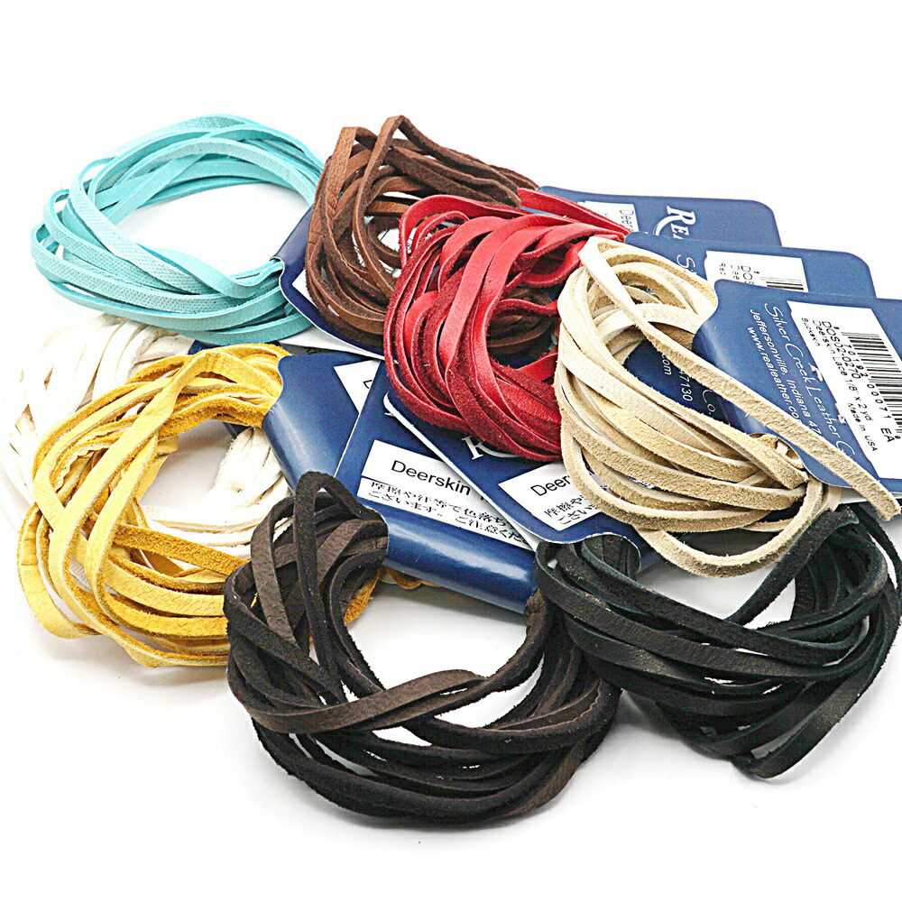 楽天市場】しかひも 1本売り【アクセサリー/パーツ/レザークラフト/鹿
