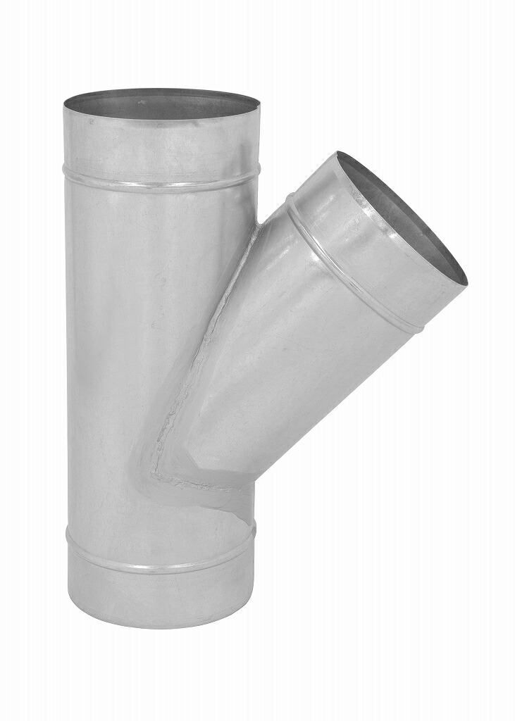 スパイラルダクト 黒 Y管 元管325φ×枝管125φ 継手 黒ZAM 黒色