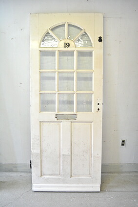 楽天市場 ドア イギリス 扉 白 木製 建具 ヴィンテージ リノベ ガラス入り 玄関 Due 楽天市場店