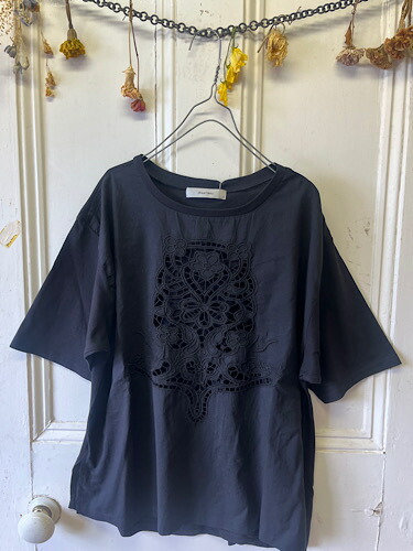 doux bleu カットレースドッキングプルオーバー DB-2621-051 トップス-Tシャツ・カットソー