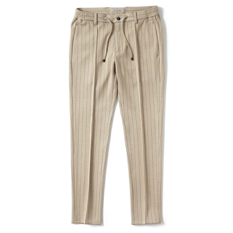 giab's ARCHIVIO ジャブスアルキヴィオ MASACCIO/M1 A5738 マサッチョ チョークストライプジャージー ドローコードパンツ BEIGE