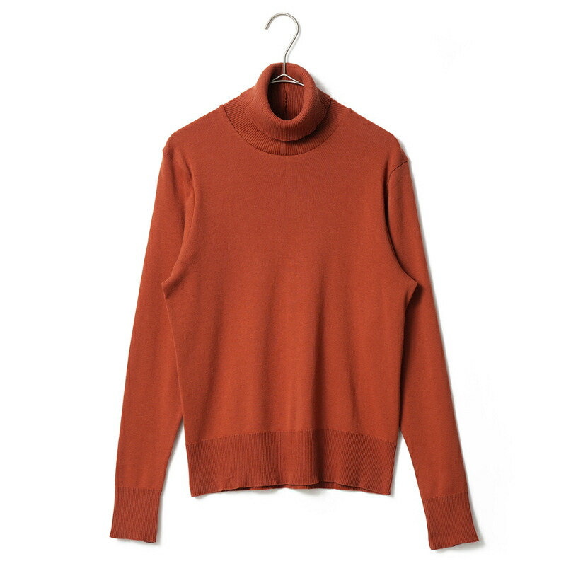 GICIPI ジチピ 2514A ANANAS Cotone Soft アナナス タートルネック ジャストフィット ニットソー Mattone