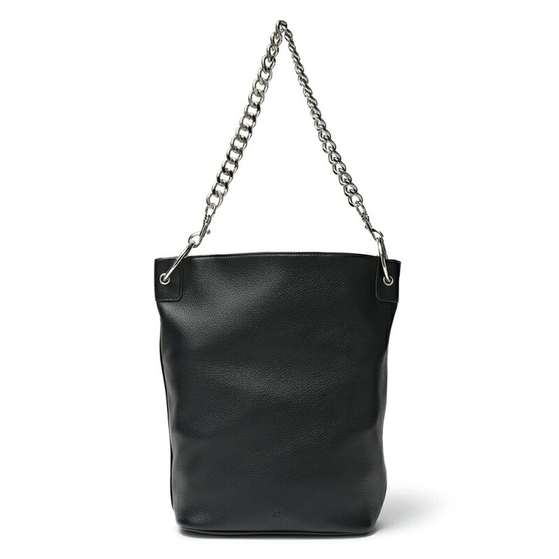 &MyuQ アンドミューク LOTI ヴィーガンレザー チェーンバッグ BLACK|DUE