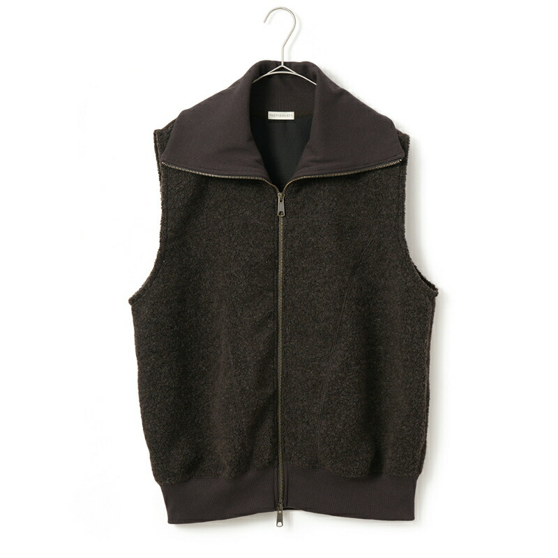 PROTAGONISTA プロタゴニスタ ジップアップ ボアベスト PNT-CT-98 DARK BROWN