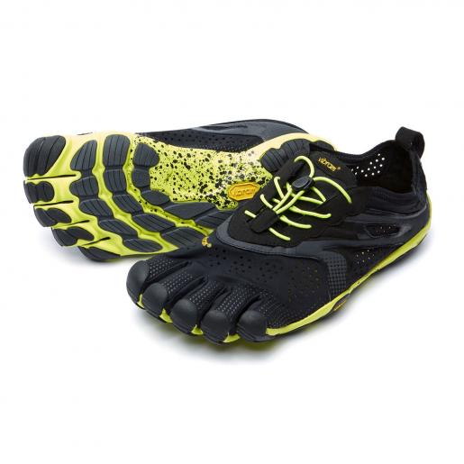 ビブラム Vibram シューズ 五本指 ランニング トレーニング ウォーキング V-Run Vibram FiveFingers ビブラムファイブフィンガーズ 16M3101 Black/Yellow 5本指シューズ メンズ 靴|スポーツダグアウト