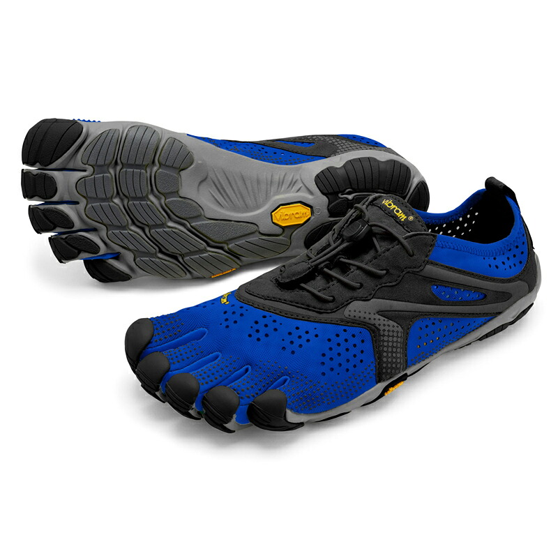 ビブラムファイブフィンガーズ V-Run シューズ メンズ ランニング ウォーキング トレーニング Vibram FiveFingers 20M7002 五本指 5本指シューズ スニーカー BLUE/BLACK ブルー系 ブルー-ブラック 靴|スポーツダグアウト