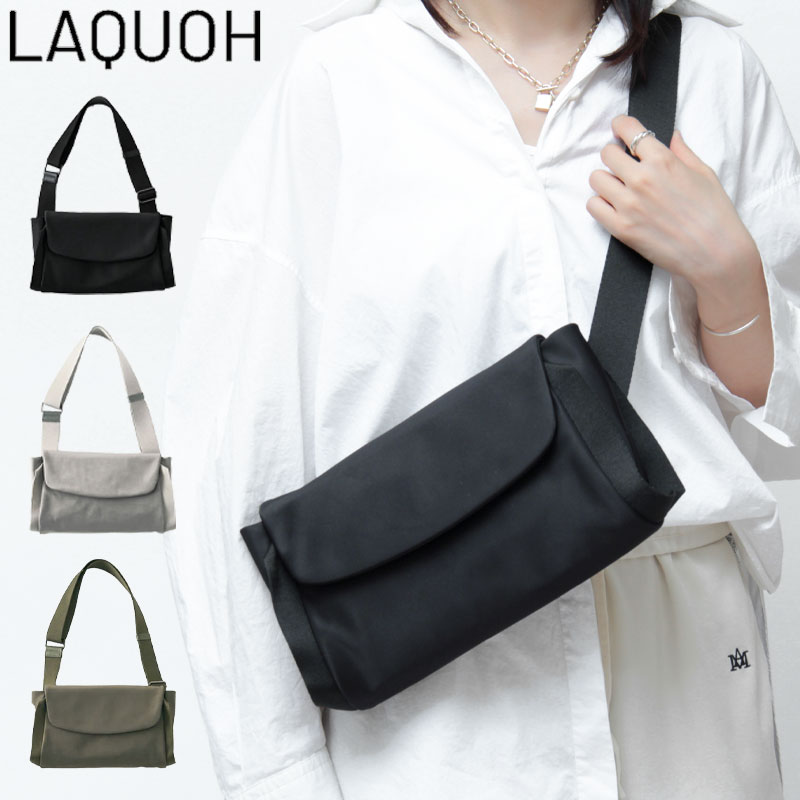 【10％クーポン】ラクーオ バッグ LAQUOH ボディバッグ クロスボディ コンパクト 軽い 肩掛け 斜めがけ 撥水 軽い 撥水 肩掛け ナイロン レディース NED-031678｜Dulanc（ドゥラン） 13,552円