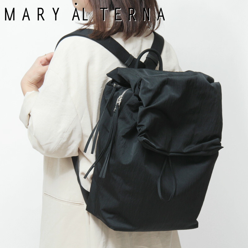 【クーポン】MARY AL TERNA バッグ メアリオルターナ リュック バッグパック A4 横入れ 大きめ WRING ナイロン 巾着 レディース 大容量 BACKPACK BAG 23BG-62 ★