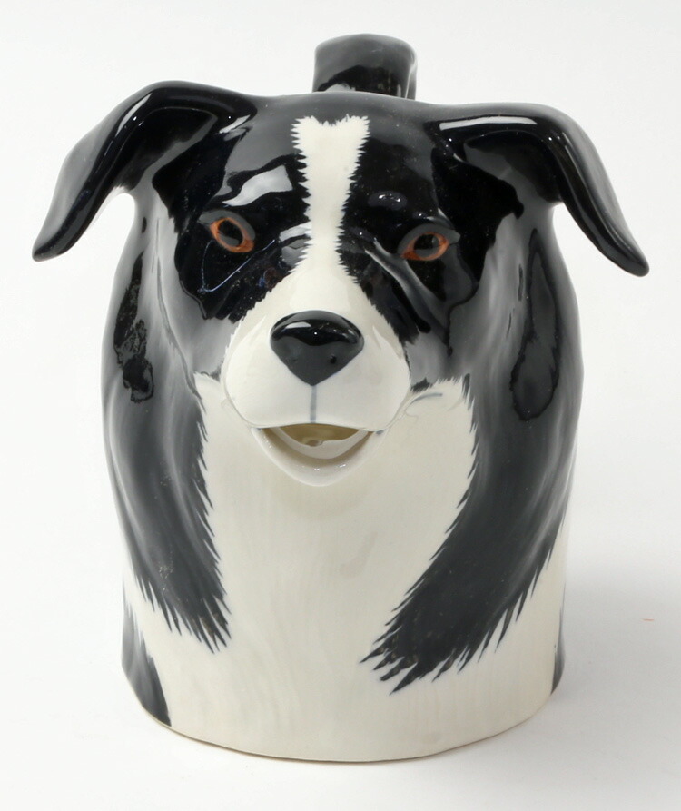 【P10倍】【在庫限り】 Quail Ceramics クエールセラミックス 英国ブランド Border Collie Jug ボーダーコリーのジャグ 水差し 動物 置物 オブジェ 北欧 モダン 陶器 ヨーロッパ ペンスタンドなどとしても使えますギフト海外インテリア