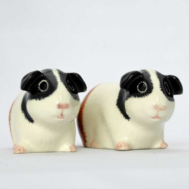 爆安 Guinea pig tri SP ソルト ペッパーセット イギリス Quail Ceramics 動物 置物 オブジェ インテリア 北欧