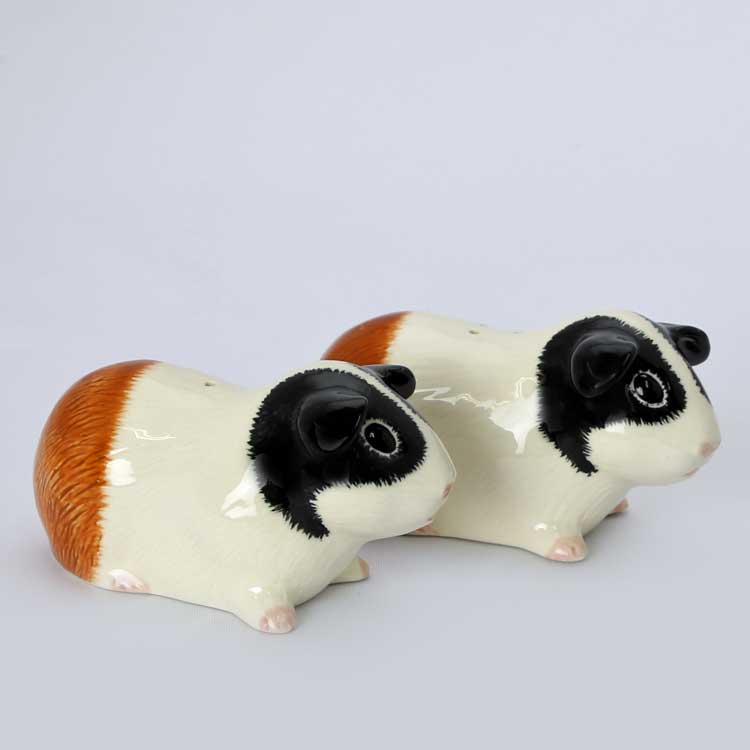 爆安 Guinea pig tri SP ソルト ペッパーセット イギリス Quail Ceramics 動物 置物 オブジェ インテリア 北欧  モダン 磁器製 ヨーロッパ市場向け製品 ペア ペット モルモット blog.biopoint.com.br