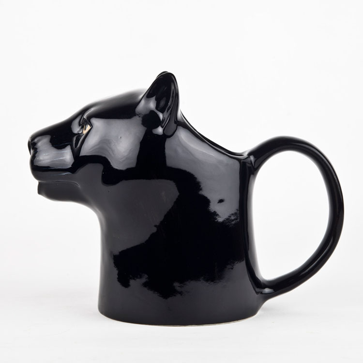 Panther Jug 黒ヒョウのジャグ イギリス Quail Ceramics 動物 置物 オブジェ インテリア 磁器製 水差し 黒ヒョウ ヒョウ パンサー ブラックパンサー アニマル雑貨 雑貨好き Black Panther Giosenglish Com