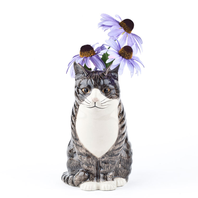 楽天市場 猫の花瓶millie Flower Vase イギリス Quail Ceramics 動物 置物 オブジェ インテリア 花瓶 猫 北欧 モダン 磁器製 ネコ好き にゃんこ ドゥナパール