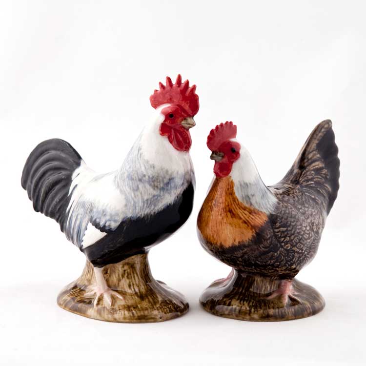【P10倍】 Quail Ceramics クエールセラミックス 英国ブランド ニワトリのソルト&ペッパー 塩コショウ入れ セット 雑貨 グッズ 北欧 調味料 鶏 かわいい おしゃれ おもしろ キッチン ダイニング 陶器 プレゼント 誕生日 記念日 ギフト海外インテリア