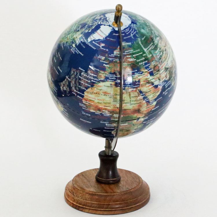 受賞店舗 Globe Dark Blue 地球儀 ドイツ Seaclub ダークブルー 青 マリン マリンテイスト エレガント 西海岸 置物 デコレーション 飾りw 高い品質 Formebikes Co Uk