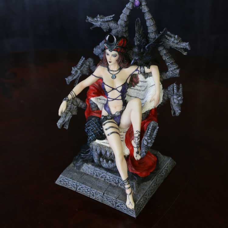 王座に座ってる女性 女性のフィギュア Throne Of Possession ドラゴンの大座 かっこいい 置物 フィギュア アニメオタク セクシー 海外雑貨 海外インテリア Giosenglish Com