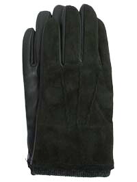 TETE HOMME/テットオム 秋冬 8023608701-911 黒いこと スエードクロス 編み物折り返し 地球儀 メンズ スマホ相応う グローブ ピッグレザー ゴートレザー シンサレート 心地よい 商行為 差し上げ物 差し上げ物