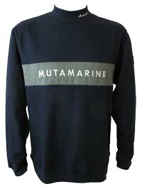 【muta/ムータ】 muta MARINE ムータマリン 2025秋冬 MGJC-446469-NV 米国海軍 ともし火編み物 モックネック ティーシャツ 色彩設計 長袖 吸湿熱のある状態 メンズ 肌付き 防寒 ゴルフ 運動競技/M L XL大きさ