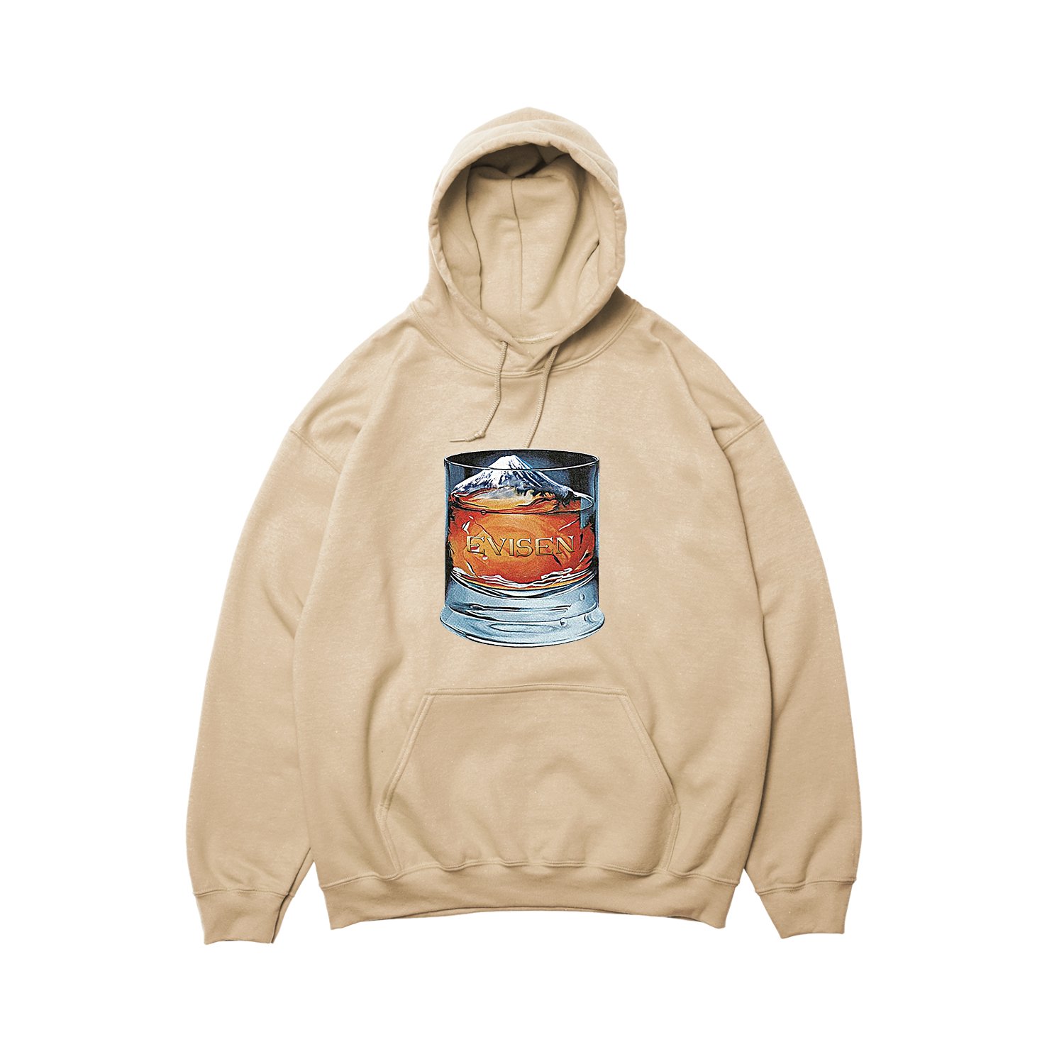 EVISEN SKATEBOARDS \"MOUNTAIN HIGH HOODIES\"" - SAND"